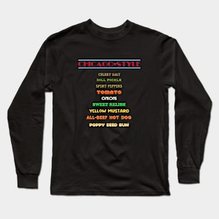 Chicago-Style Long Sleeve T-Shirt